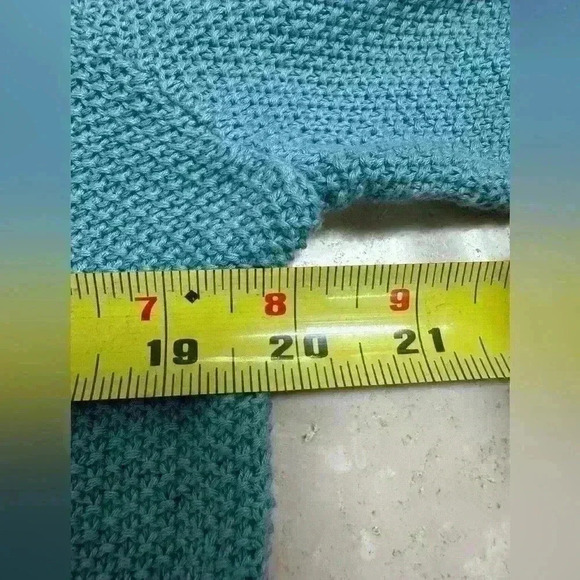 Appleseed Linen Cotton Seedstitch Front Patch Pocket Blue Size Medium - Picture 8 of 8